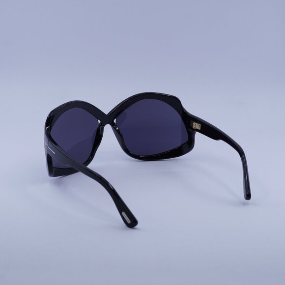 Tom Ford Cheyenne FT0903 01A Sunglasses Black Geometric Frame, Smoke Lenses - Picture 6 of 11